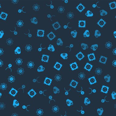 Kolyeyi barış sembolüyle, LSD asit iziyle, Aşk ve Çiçek 'i kusursuz desenle ayarla. Vektör