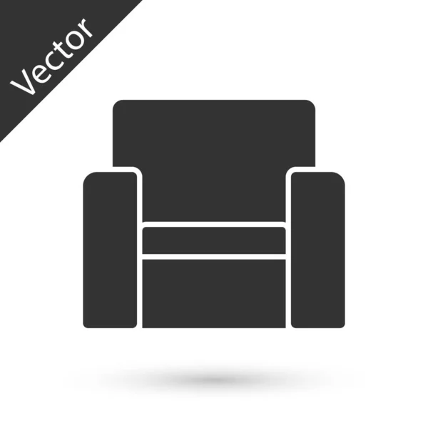 Иконка Стула Серого Кино Изолирована Белом Фоне Вектор — стоковый вектор