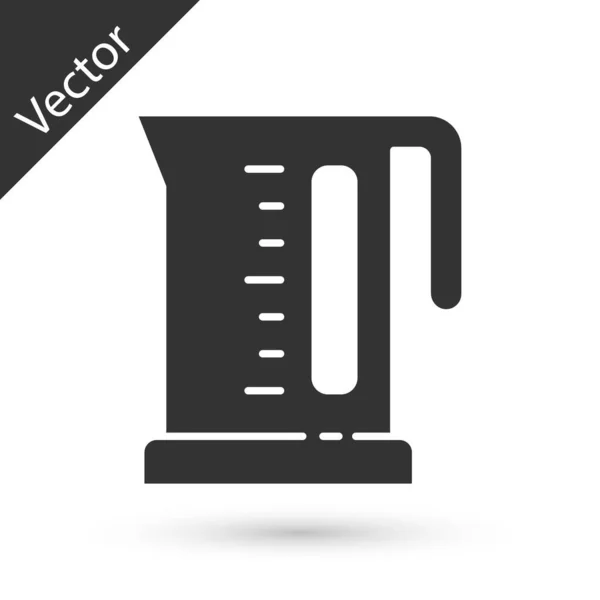 Graues Wasserkocher Symbol Isoliert Auf Weißem Hintergrund Teekanne Vorhanden Vektor — Stockvektor
