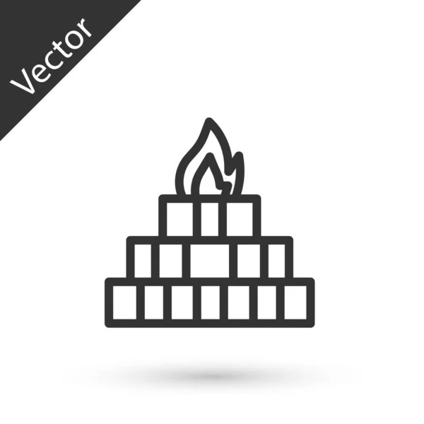Иконка Ягна Выделена Белом Фоне Вектор — стоковый вектор