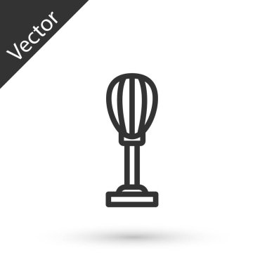 Gri çizgi Kum Torbası simgesi beyaz arkaplanda izole edildi. Vektör.