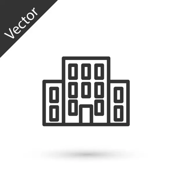 Graue Linie Haus Symbol Isoliert Auf Weißem Hintergrund Heimatsymbol Vektor — Stockvektor