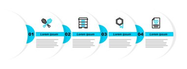 Hattı ayarla Bal Tarağı, Arılar için Kovan ve Dipper çubuğu ikonu. Vektör