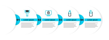 Kırık tırnak, manikür ve tırnak dosya simgesi ayarla. Vektör