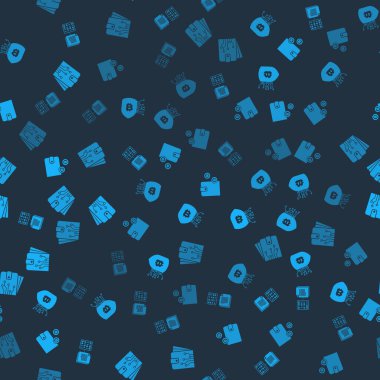 Smart sözleşmesi, Bitcoin 'li Shield, Kripto para cüzdanı ve kusursuz bir şablon. Vektör.