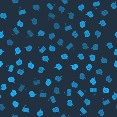 Sunucu 'yu ayarla, öfkeli gülüşlü konuşma balonu, telefon görüşmesi ve kusursuz şablona üzgün. Vektör.