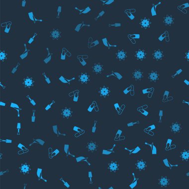 Manikür, tırnak törpüsü, sahte tırnak törpüsü ve kusursuz desen. Vektör