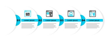 Satır Yazılımı, Bulut teknolojisi veri transferi, Tarayıcı ayarı ve ikili kod simgesi ayarla. Vektör
