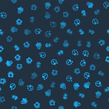 Ev rutubetini, nemi, akıllı evi ve kusursuz düzeni ayarlayın. Vektör.