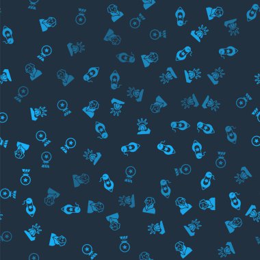 George Washington, Firework, Özgürlük Anıtı ve Madalya 'yı kusursuz bir şekilde ayarlayın. Vektör