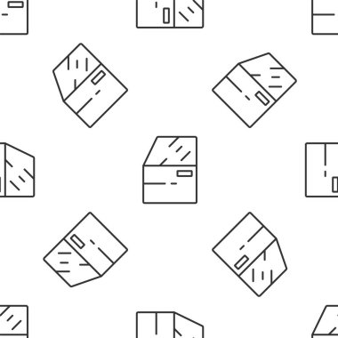 Gri çizgili araba kapısı ikonu beyaz arka planda izole edilmiş. Vektör.