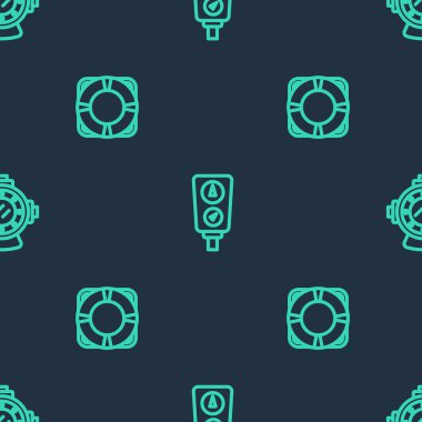 Çizgi ölçeği, Lifebuoy ve Aqualung 'u pürüzsüz bir şekilde ayarlayın. Vektör