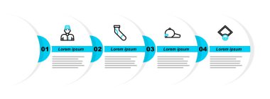 Beyzbol sahası, şapka, çorap ve oyuncu ikonu. Vektör