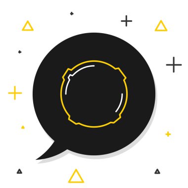 Hat Ay simgesi beyaz arkaplanda izole edildi. Renkli taslak konsepti. Vektör