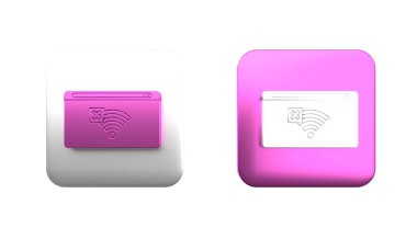 Renkli. Beyaz arkaplanda internet bağlantısı simgesi yok. Kablosuz ağ ya da uzaktan internet erişimi için işaret yok. Kare düğmesi. 3 Boyutlu resimleme