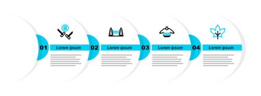 Set hattı Kanada akçaağaç yaprağı, Noel süveteri, Capilano süspansiyon köprüsü ve Curling spor ikonu. Vektör