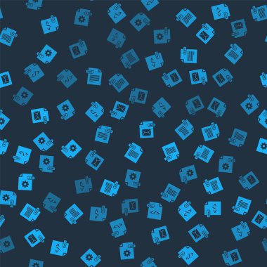 HTML dosya belgesini, TXT, EML ve DLL 'yi pürüzsüz desen üzerinde ayarla. Vektör.