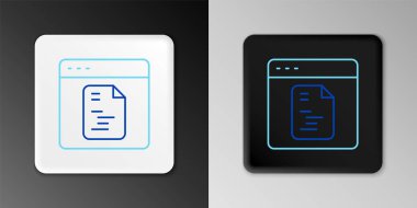 Çizgi Yazılım, Web Geliştirici programlama kodu simgesi gri arkaplanda izole edildi. Program kodunun rastgele bilgisayar betiği parçalarını Javascript et. Renkli taslak konsepti. Vektör