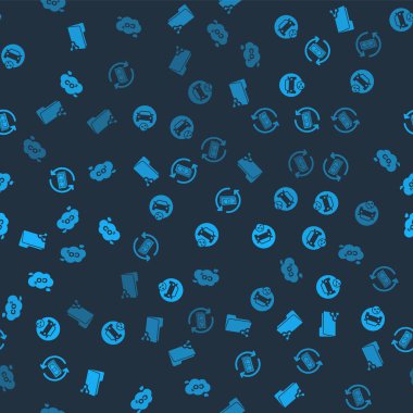 Paylaşım klasörünü, araba paylaşımını, para iadesini ve CO2 emisyon bulutunu sorunsuz bir şekilde ayarla. Vektör.