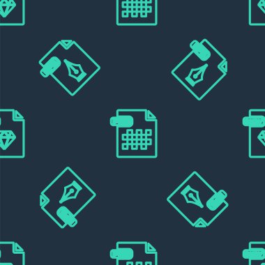 PNG dosya belgesini, EPS ve Ruby 'yi pürüzsüz desene göre ayarla. Vektör.