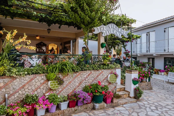 Moraitika Greece Червня 2021 Restaurant Village Taverna Old Village Area — стокове фото
