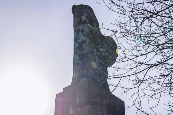 波兰Rzeszow 2022年3月12日 Rzeszow市Ghetto受害者广场红军纪念碑的感恩之情 — 图库照片