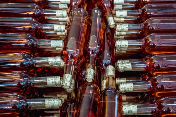 Quinta Anjo Portugal Oktober 2018 Weinflaschen Weingut Venancio Costa Lima — Stockfoto