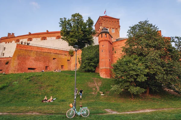 Krakau Polen August 2022 Blick Auf Das Königsschloss Wawel Krakau — Stockfoto