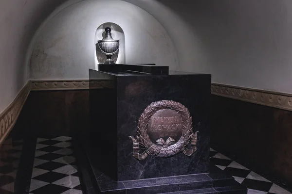 Krakau Polen Augustus 2022 Crypte Van Nationale Barden Met Juliusz — Stockfoto
