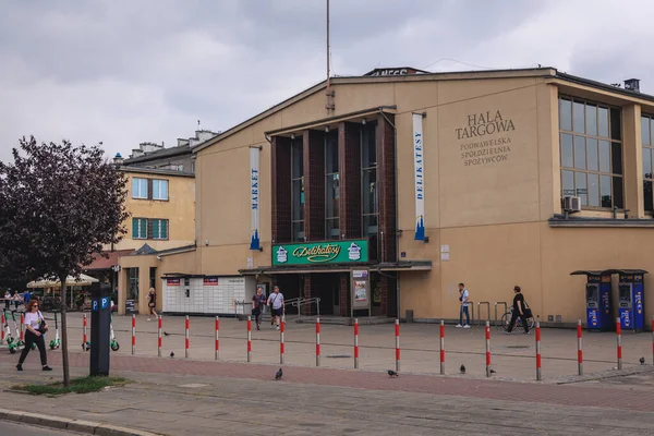 Krakau Polen August 2022 Außenansicht Der Markthalle Der Grzegorzecka Straße — Stockfoto