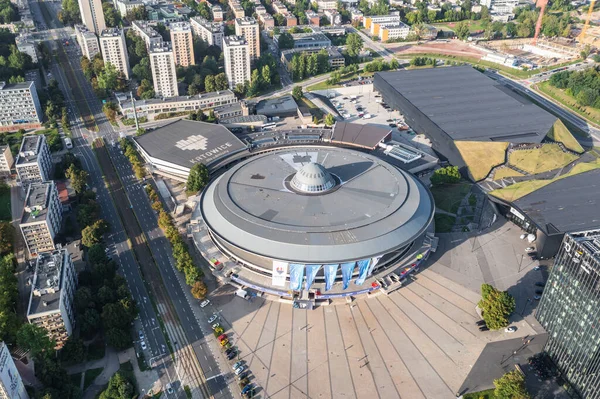 Katowice Polonya Ağustos 2022 Spodek Arena Nın Fotoğrafı Katowice Deki — Stok fotoğraf