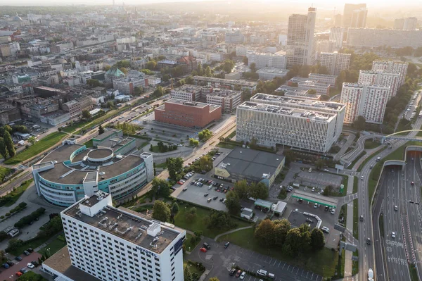 Kattowitz Polen August 2022 Gebäude Der Schlesischen Universität Novotel Hotel — Stockfoto