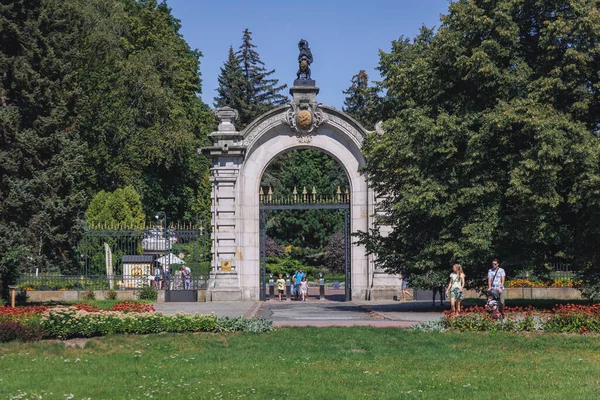 stock image Chorzow, Poland - August 26, 2022: Entrance of Silesian ZOO in Chorzow