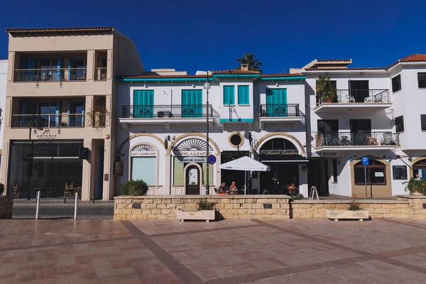 Larnaca Cipro Settembre 2022 Edifici Piazza San Lazzaro Larnaca — Foto Stock
