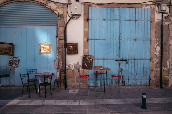 Larnaka Zypern September 2022 Zum Café Perasma Der Altstadt Von — Stockfoto