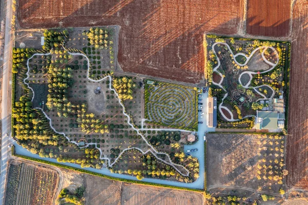 Avgorou Cyprus September 2022 Aerial View Cyherbia Botanical Park Avgorou — Stock Photo, Image