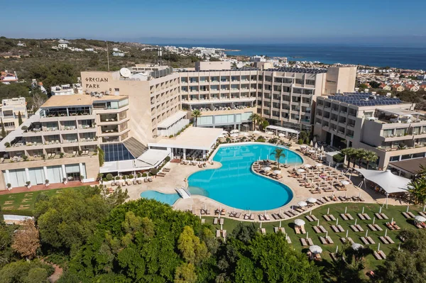 Cape Greco Ciprus Szeptember 2022 Grecian Park Hotel Közelében Konnos — Stock Fotó