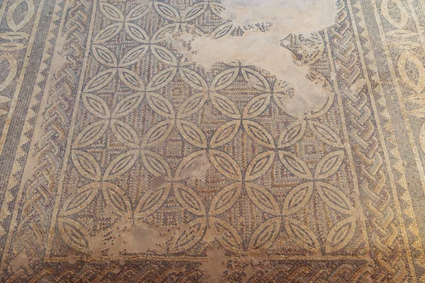 Paphos Cypr Września 2022 Mozaika Domu Aion Rzymska Willa Parku — Zdjęcie stockowe