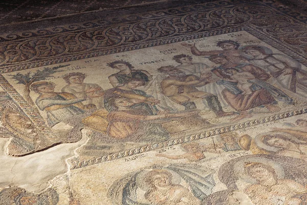 Paphos Zypern September 2022 Geburt Des Dionysos Mosaiks Aion Haus — Stockfoto