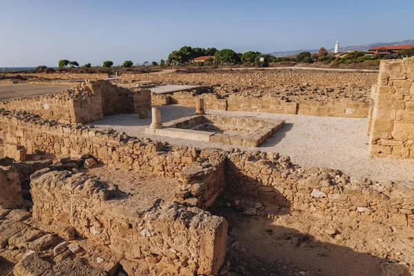Paphos Cyprus September 2022 Remains House Theseus Archaeological Park Paphos — Stock Photo, Image