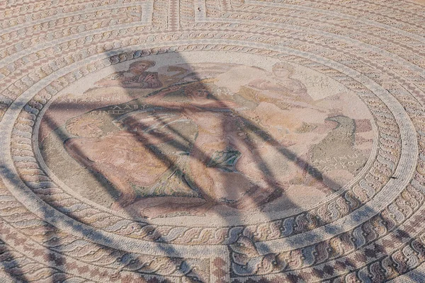 Пафос Кіпр Вересня 2022 Мозаїка Підлоги Частина Стародавнього Тесея Археологічному — стокове фото