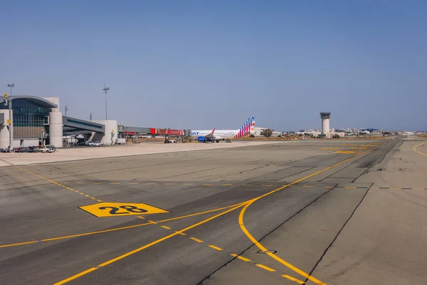 塞浦路斯拉纳卡 2022年9月30日 拉纳卡机场 — 图库照片