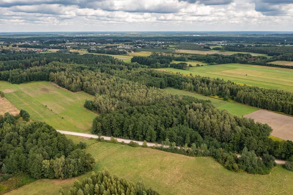 stock image Area of Czarny Las village, near Gora Kalwaria city, Poland