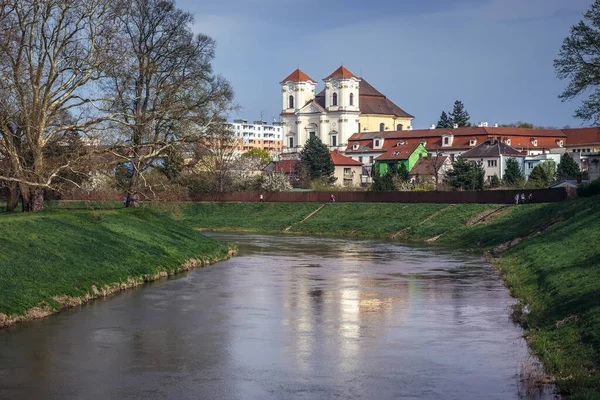 Veseli Nad Moravou República Checa Abril 2018 Mosteiro Igreja Anjo — Fotografia de Stock