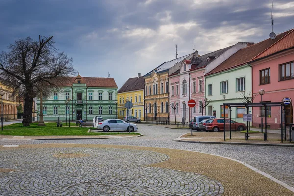 Uhersky Ostroh République Tchèque Avril 2018 Maisons Sur Place Saint — Photo