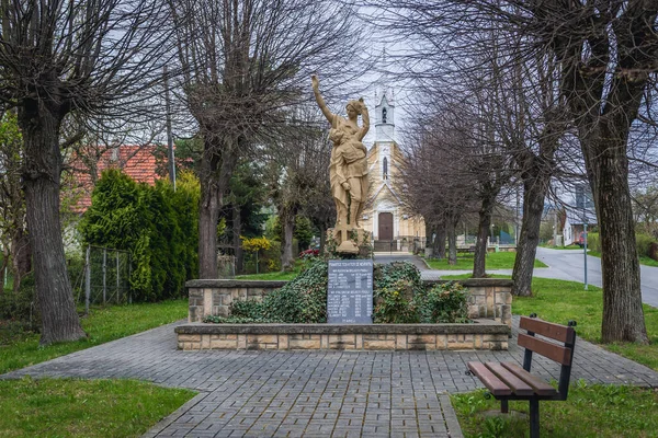 Vigantice Czech Republic April 2018 Monument World War Victims Vigantice — Stock Photo, Image