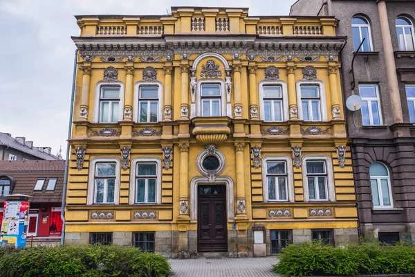 Cesky Tesin Tschechische Republik April 2018 Gebäude Der Strelnicni Straße — Stockfoto