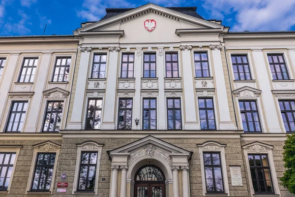 stock image Cieszyn, Poland - April 17, 2018: Secondary school named after Antoni Osuchowski in Cieszyn city