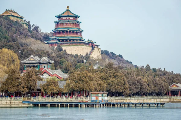 Beijing China February 2019 Sea Wisdom Hall Tower Buddhist Incense — Stock Photo, Image