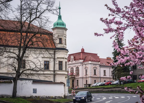 Vsetin Tsjechië April 2018 Kasteel Vsetin Stad Gelegen Regio Zlin — Stockfoto